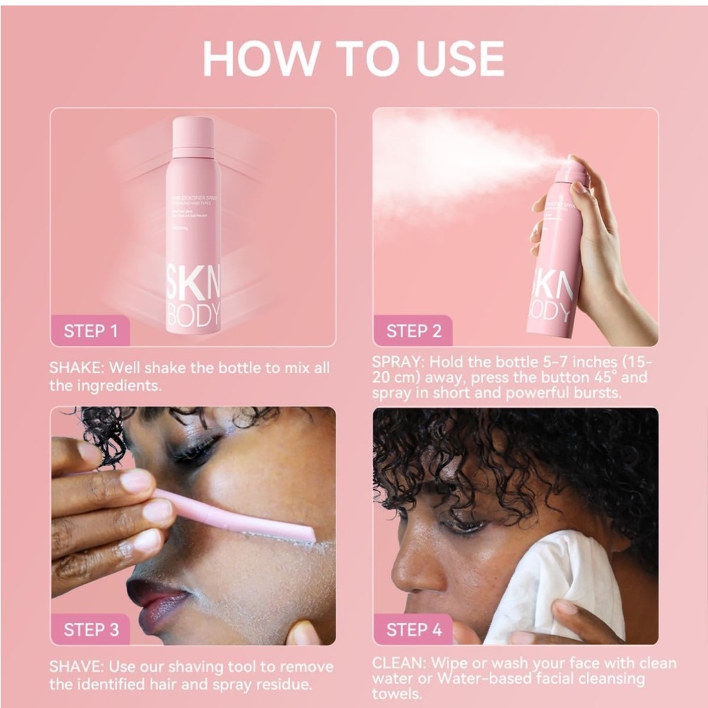 Pink Hair Identifier Spray and Razors Set - Picture 6 of 10